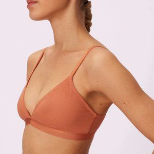 Parade Mesh bralette Medium burnt orange